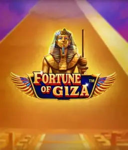 Explore the mystical world of the Fortune of Giza game by Pragmatic Play, highlighting a noble depiction of a Pharaoh set against the iconic pyramid backdrop. This graphic portrays the splendor of Egyptian history, great for history buffs, providing a thrilling gaming experience.